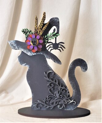 Black Cat Halloween Decoration - image1